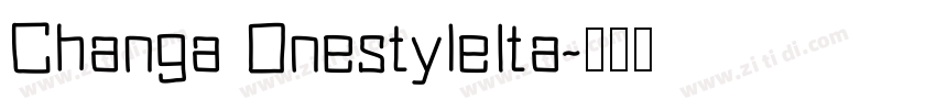 Changa OnestyleIta字体转换